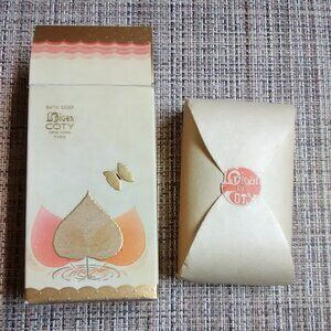 Vtg Coty L'origan bar soap - still wrapped in original paper - has original box